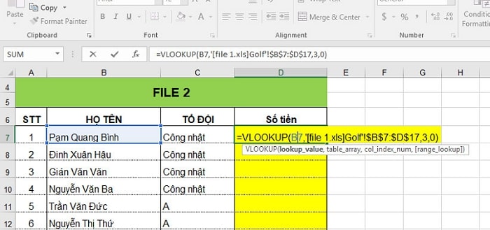 Hướng dẫn cách link từ file excel này sang file excel khác