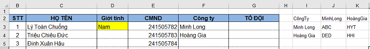 Cách tạo list excel drop down xổ xuống lựa chọn nhờ chức năng Data Validation