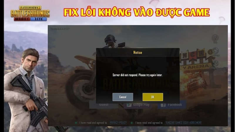 lỗi không vào được game pubg mobile trên pc