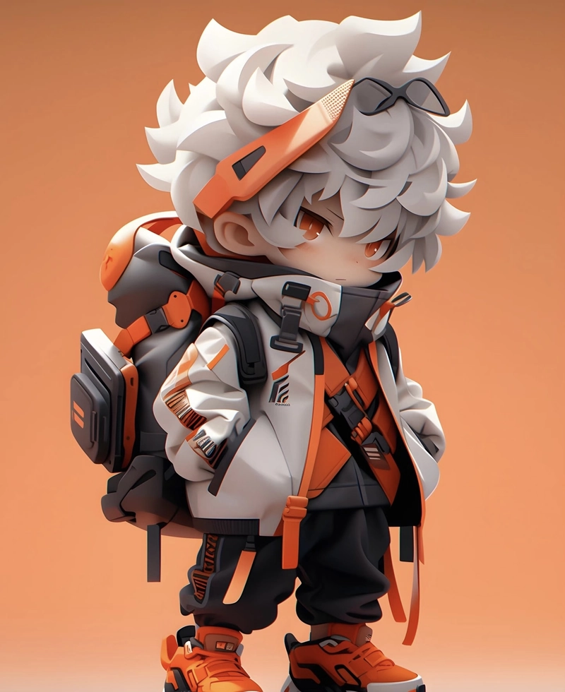Ảnh anime 3D mơ màng với gương mặt xinh xắn đẹp