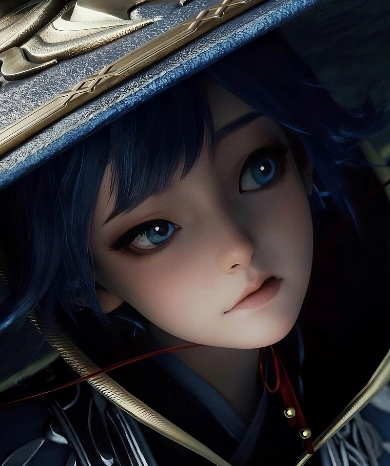 Ảnh anime 3D sống động với ánh mắt đầy cuốn hút