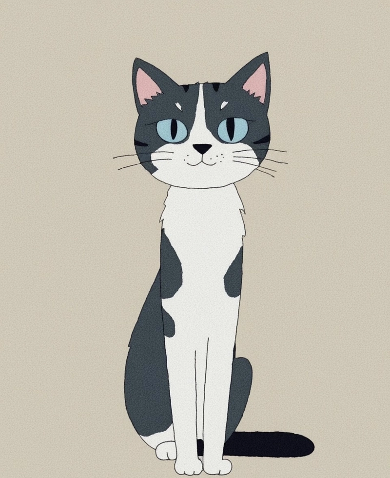 Ảnh mèo anime dịu mắt cùng đôi tai mèo đáng yêu