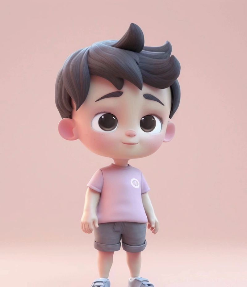 Hình ảnh anime 3D ngây thơ cùng nụ cười đáng yêu