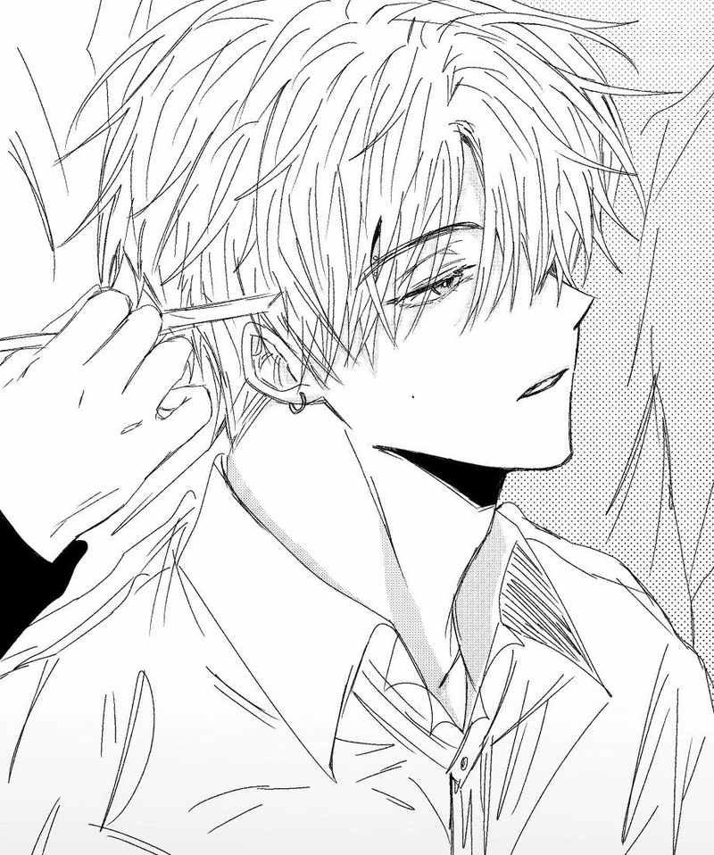 Hình ảnh anime không màu trầm lắng cùng biểu cảm tự nhiên