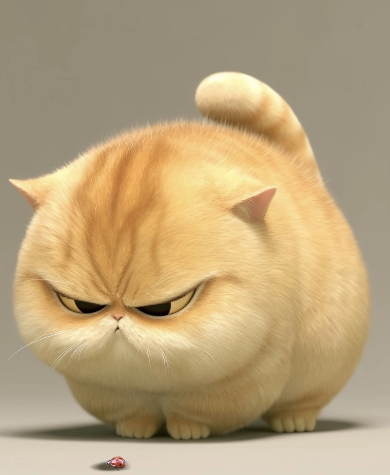 Hình ảnh mèo anime nổi loạn cùng biểu cảm tinh nghịch