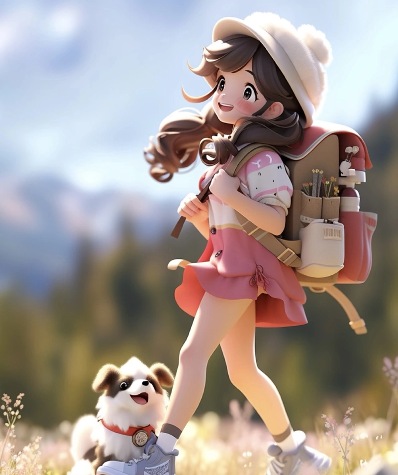 Hình anime 3D cuốn hút với thần sắc đầy nổi bật