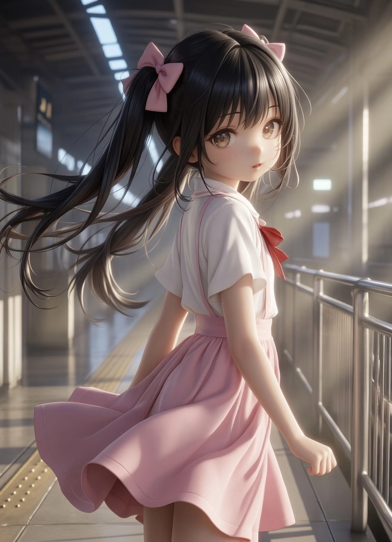 Hình anime 3D đáng yêu cùng nụ cười đầy tự nhiên
