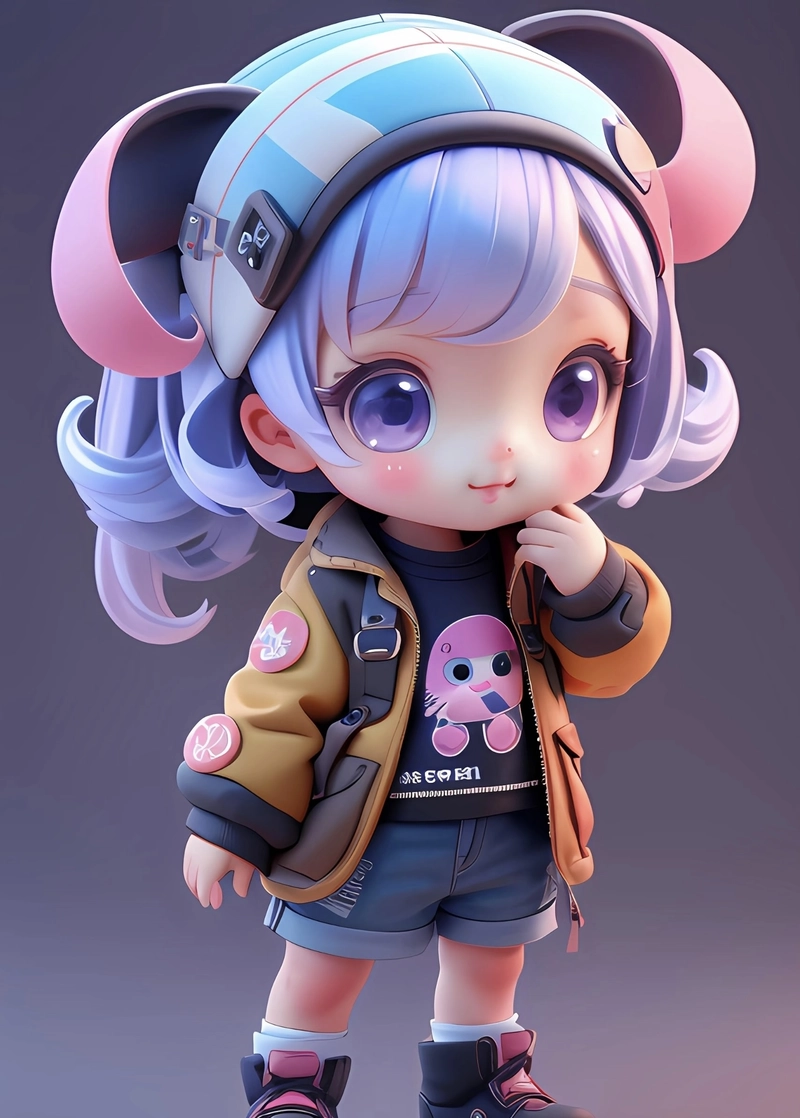 Hình anime 3D nổi bật cùng mái tóc mềm mại đẹp