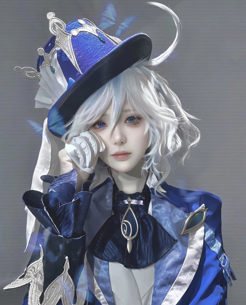 Hình ảnh kiểu tóc dài cổ trang cosplay tạo nét đặc trưng