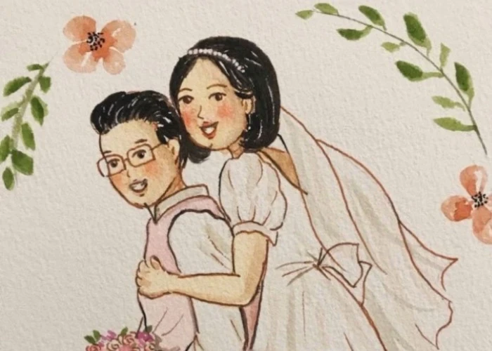ánh nhìn yêu thương trong tranh vẽ gia đình
