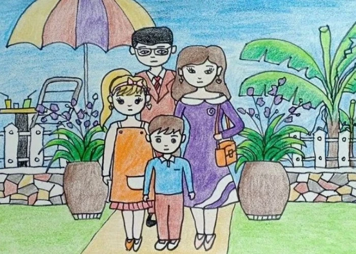 đề tài thân thương của tranh vẽ gia đình