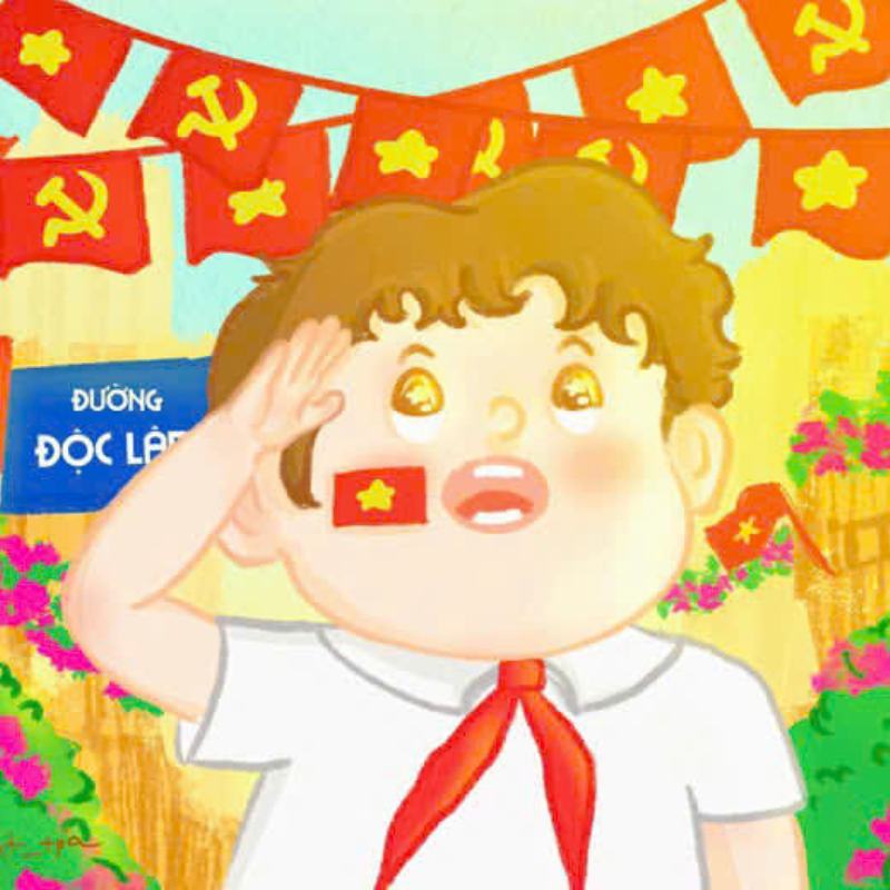 tranh vẽ ngày quốc khánh thể hiện yêu nước