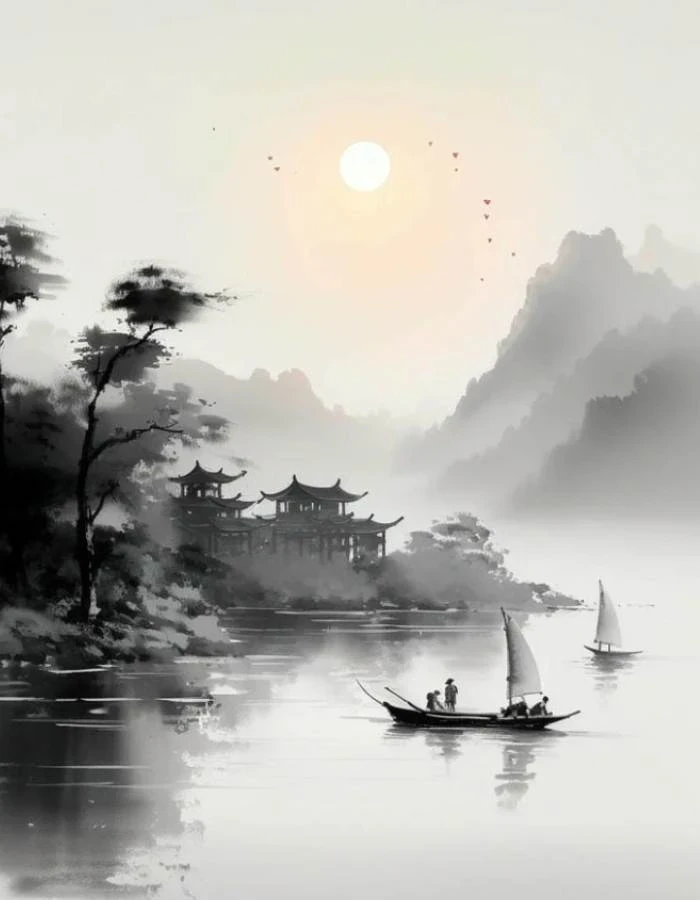 tranh vẽ phong cảnh gắn với đời sống