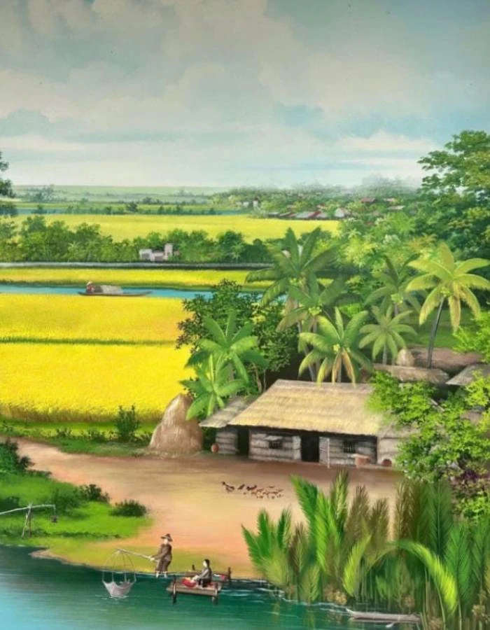 tranh vẽ phong cảnh đơn giản cho học sinh