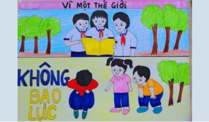 ý nghĩa nhân văn tranh vẽ nói không với bạo lực học đường