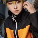 Chân dung nam ninja tóc vàng cosplay Naruto