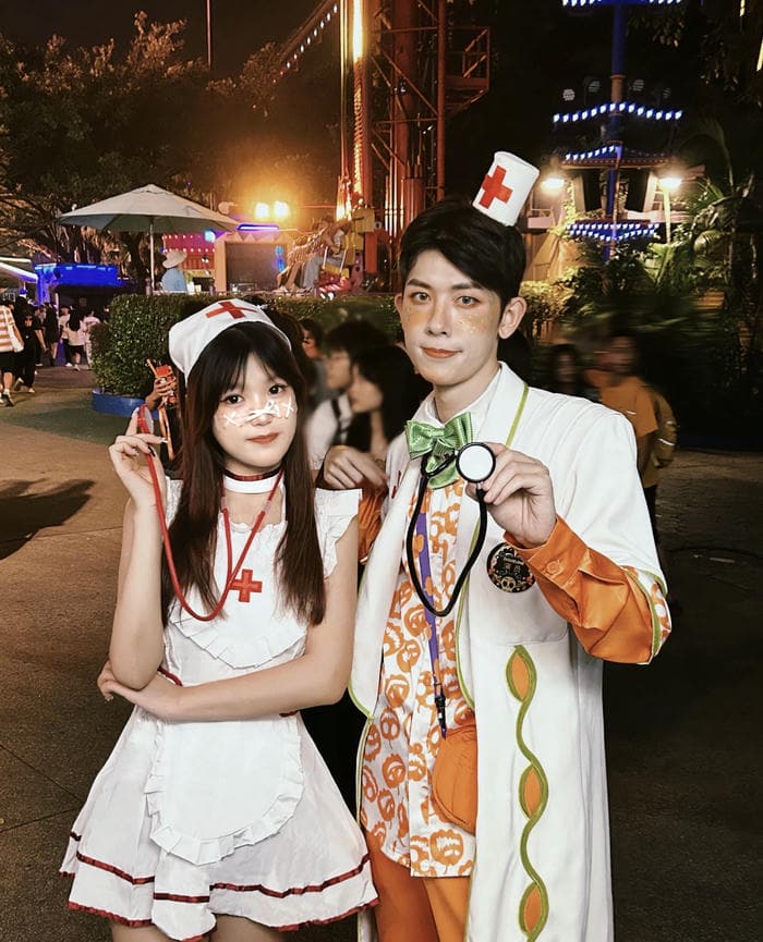 ảnh cosplay halloween đạo cụ ma mị