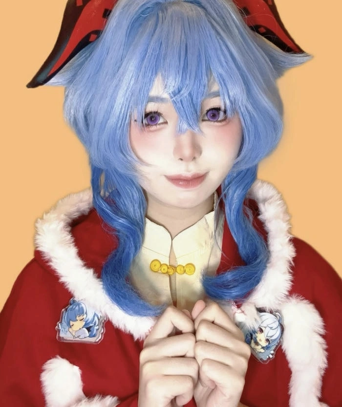 ảnh ganyu cosplay siêu dễ thương