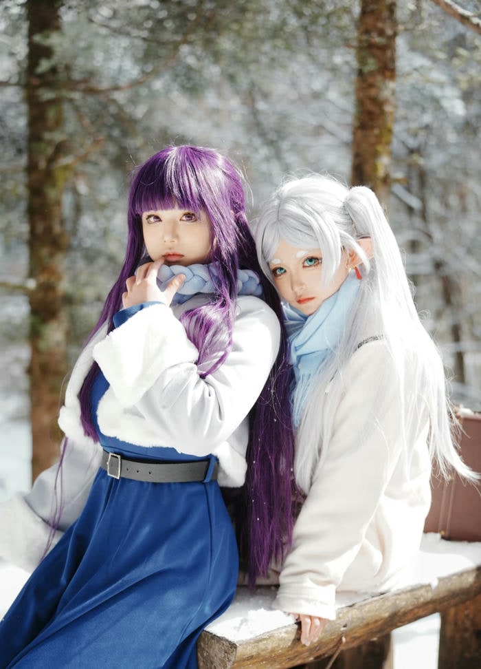 gái xinh Frieren cosplay nghệ thuật