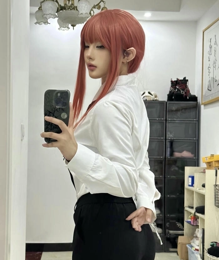 gái xinh cosplay makima đẹp dịu
