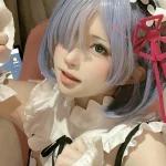 gái xinh cosplay rem cực xinh