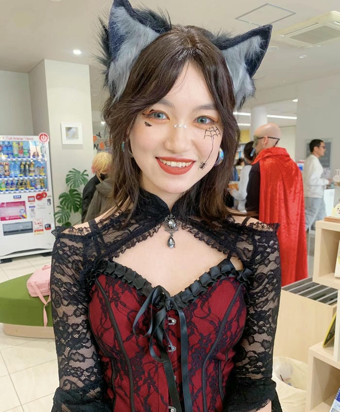hình ảnh coslay halloween tai mèo
