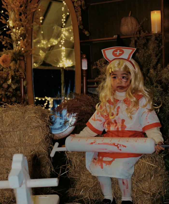 hình ảnh coslay halloween trang trí sợ hãi