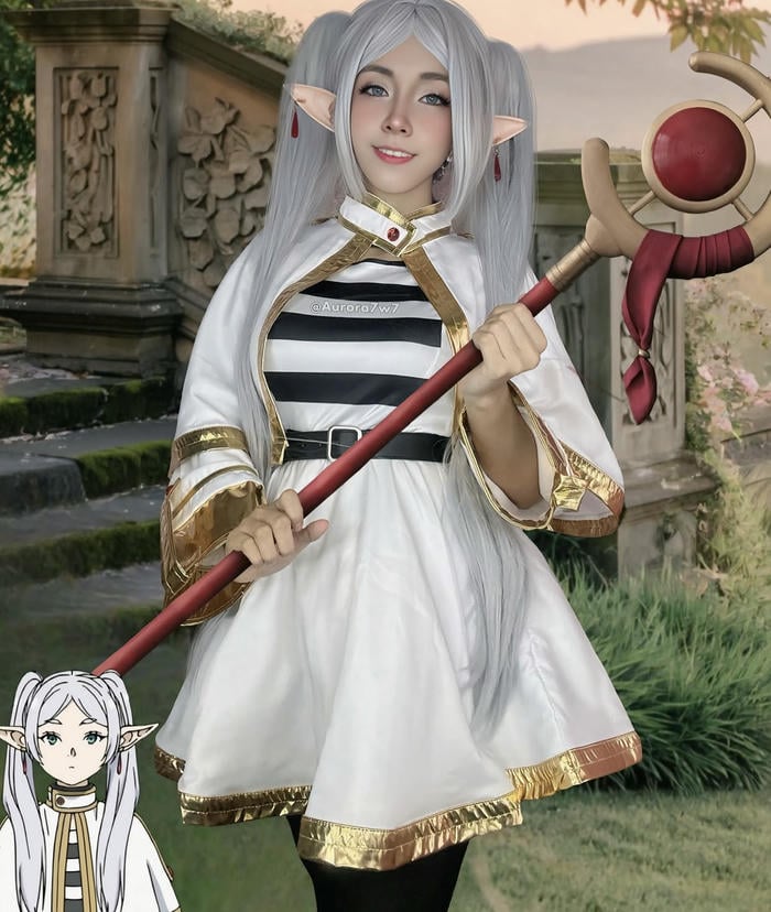 hình ảnh cosplay Frieren tinh tế