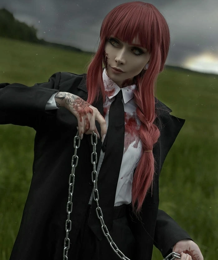 hình ảnh cosplay makima đẹp ngầu
