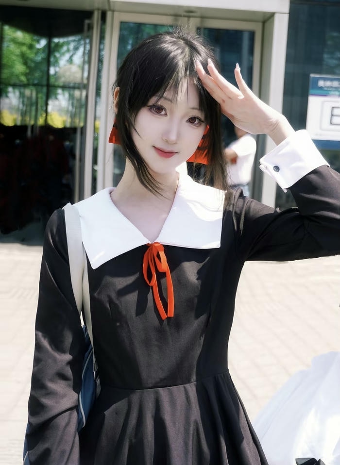 hình ảnh kaguya cosplay tạo hình học sinh