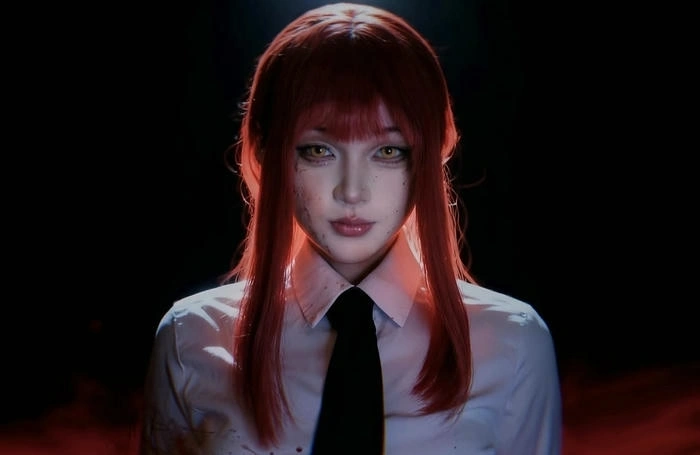 hình cosplay makima thần sắc mạnh