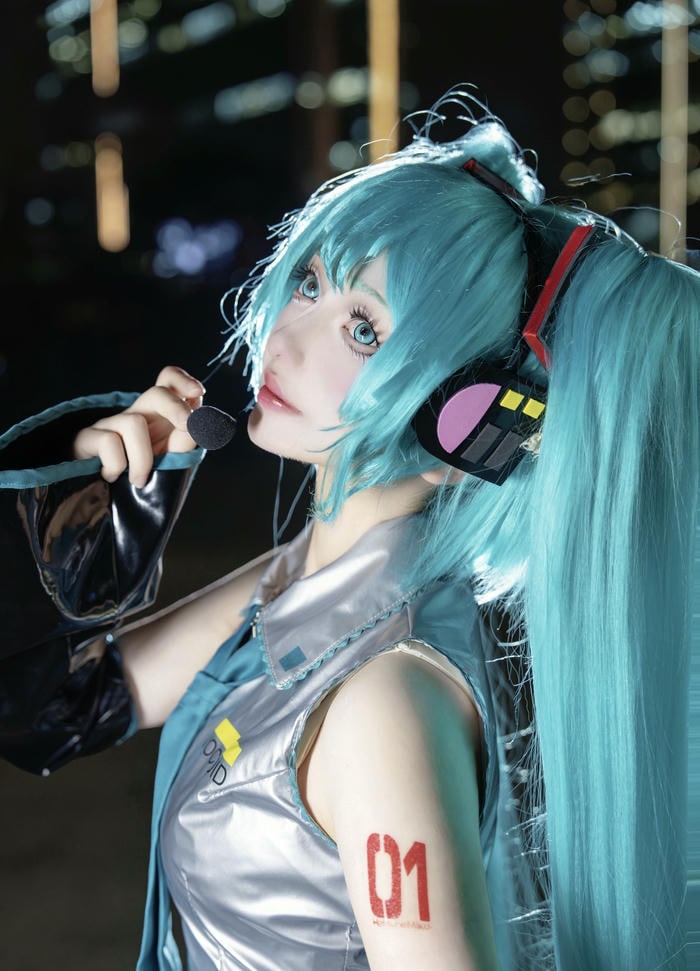 hình cosplay miku góc nghiêng đẹp