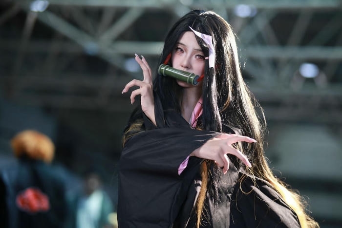 hình cosplay nezuko phần tay dài