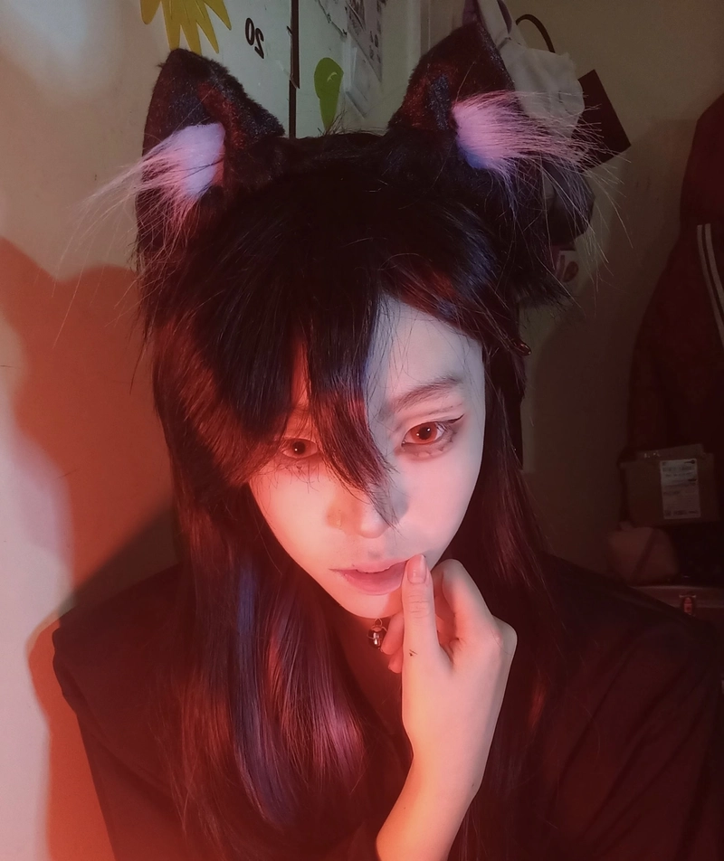Ảnh ánh mắt tròn mèo cosplay tạo cảm giác sinh động