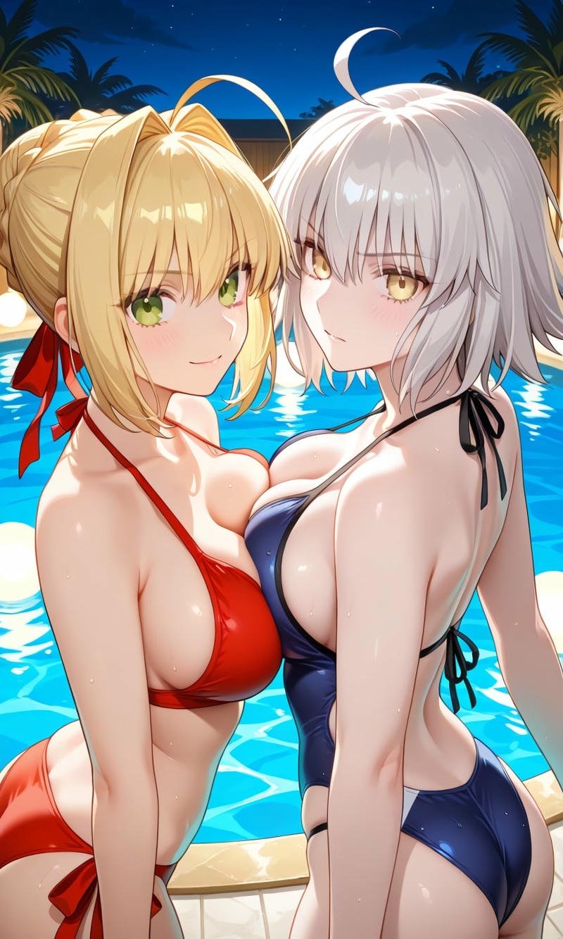 Ảnh anime bách hợp R34 nóng bỏng quyến rũ