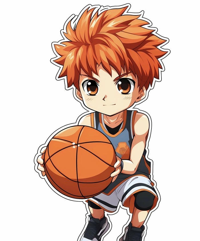 Ảnh anime bóng rổ phong cách trẻ