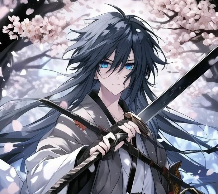 Ảnh anime nam cầm kiếm chiến binh