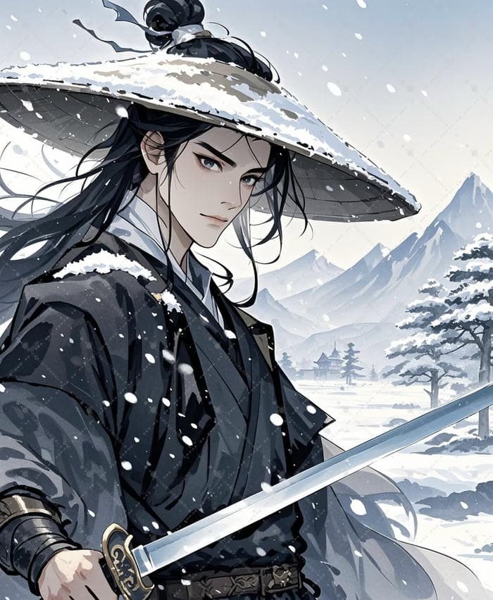 Ảnh anime nam cầm kiếm sắc bén