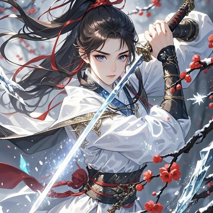 Ảnh anime nữ cầm kiếm mạnh mẽ