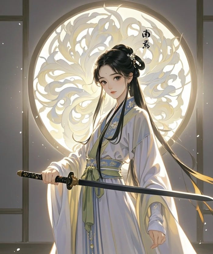 Ảnh anime nữ chiến đấu cùng kiếm