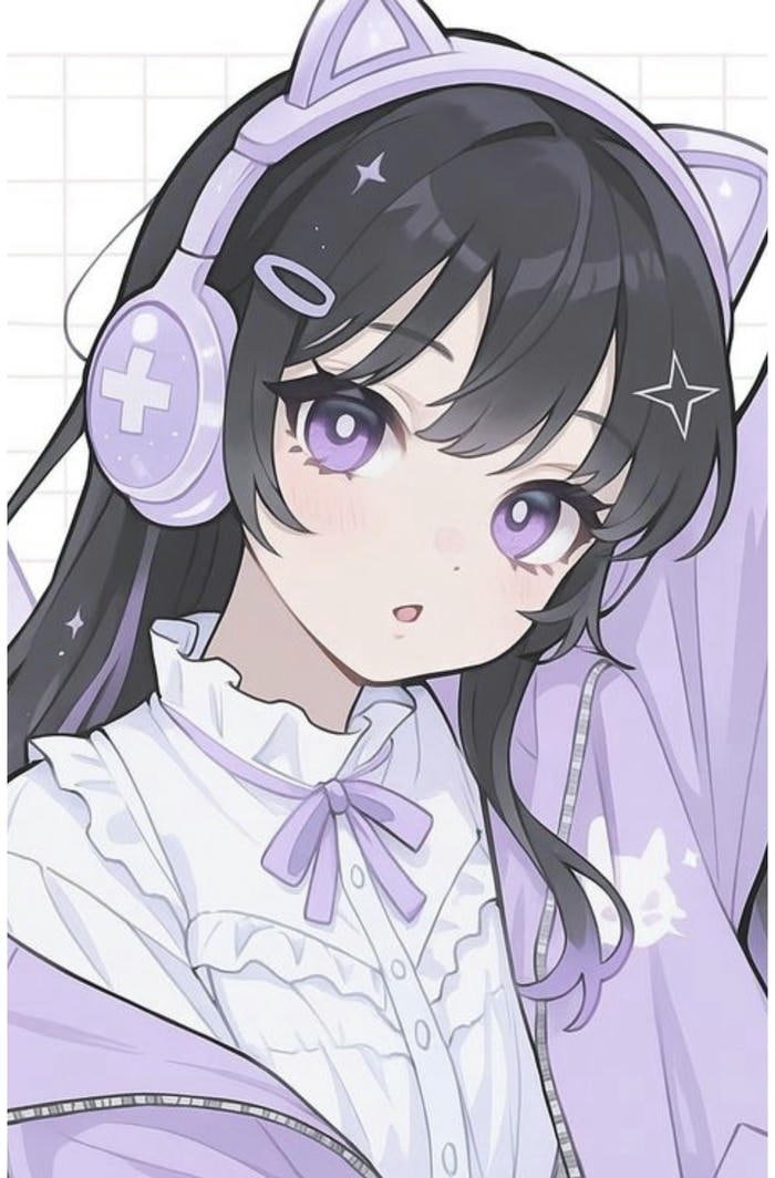 Ảnh anime nữ cute phong thái hiền