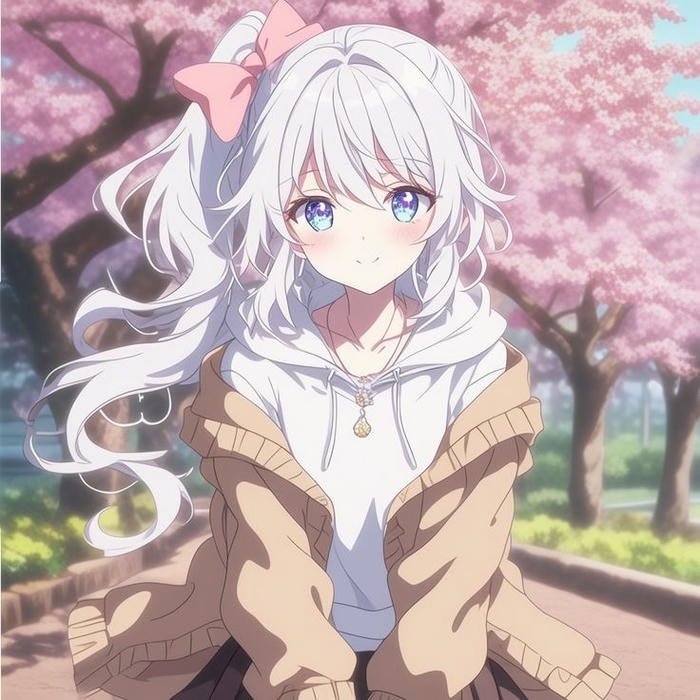 Ảnh anime nữ cute phong thái ngọt ngào