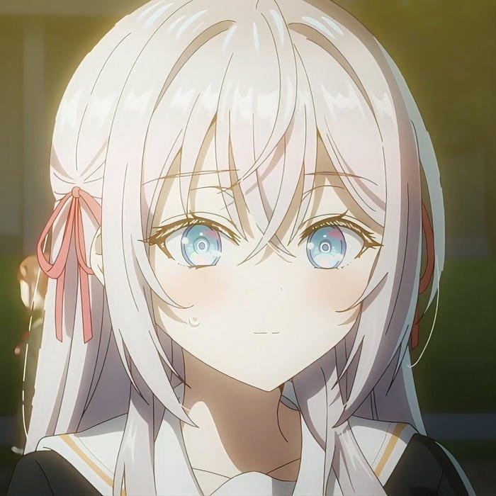 Ảnh anime nữ cute phong thái nhẹ