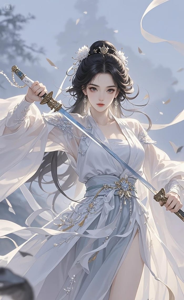 Ảnh anime nữ kiếm sĩ dũng mãnh