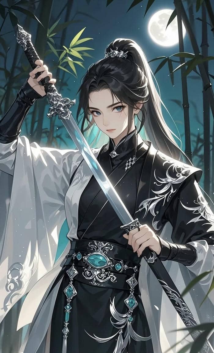 Ảnh anime nữ kiếm sĩ hành động