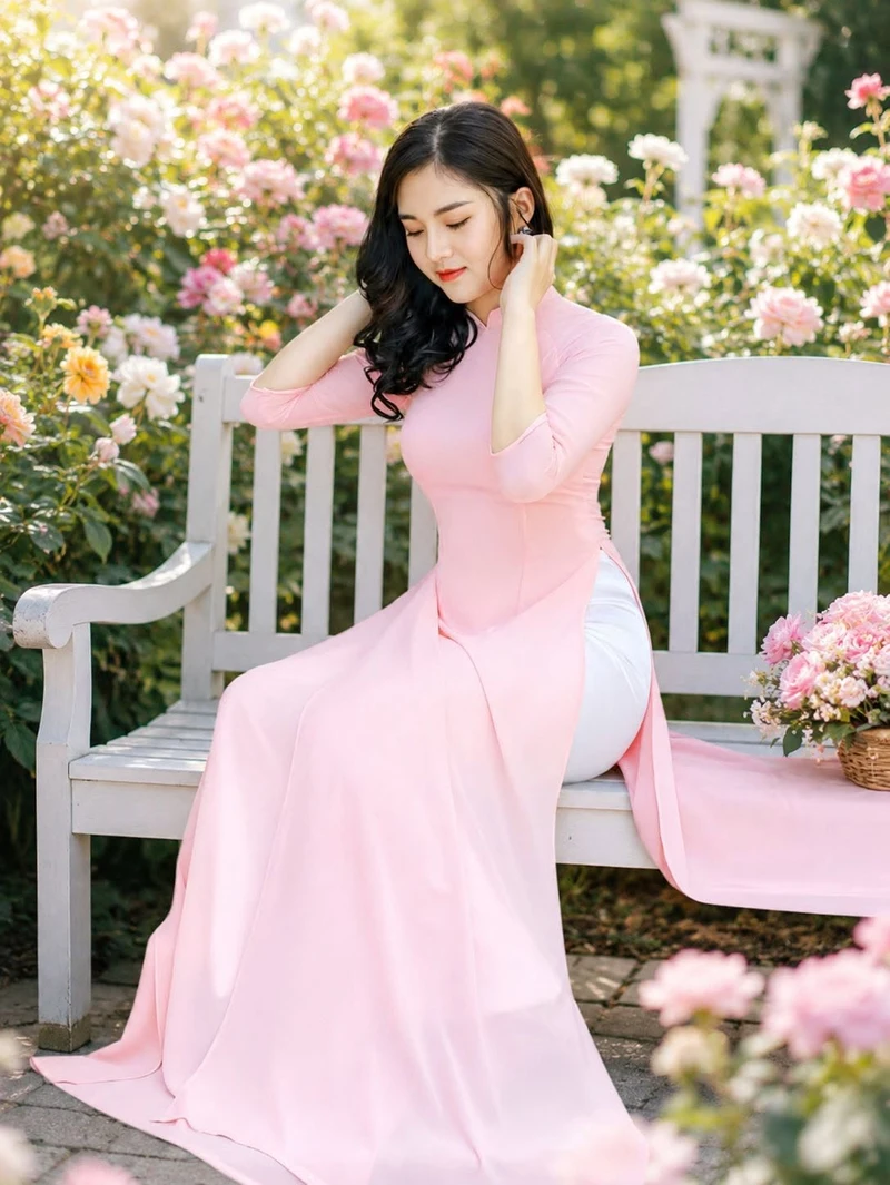 Ảnh áo dài khiêu khích quyến rũ