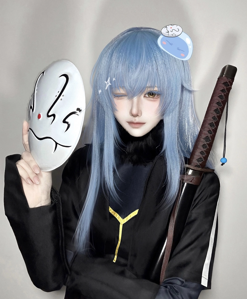 Ảnh chân dung đẹp lấy ý tưởng Rimuru cosplay