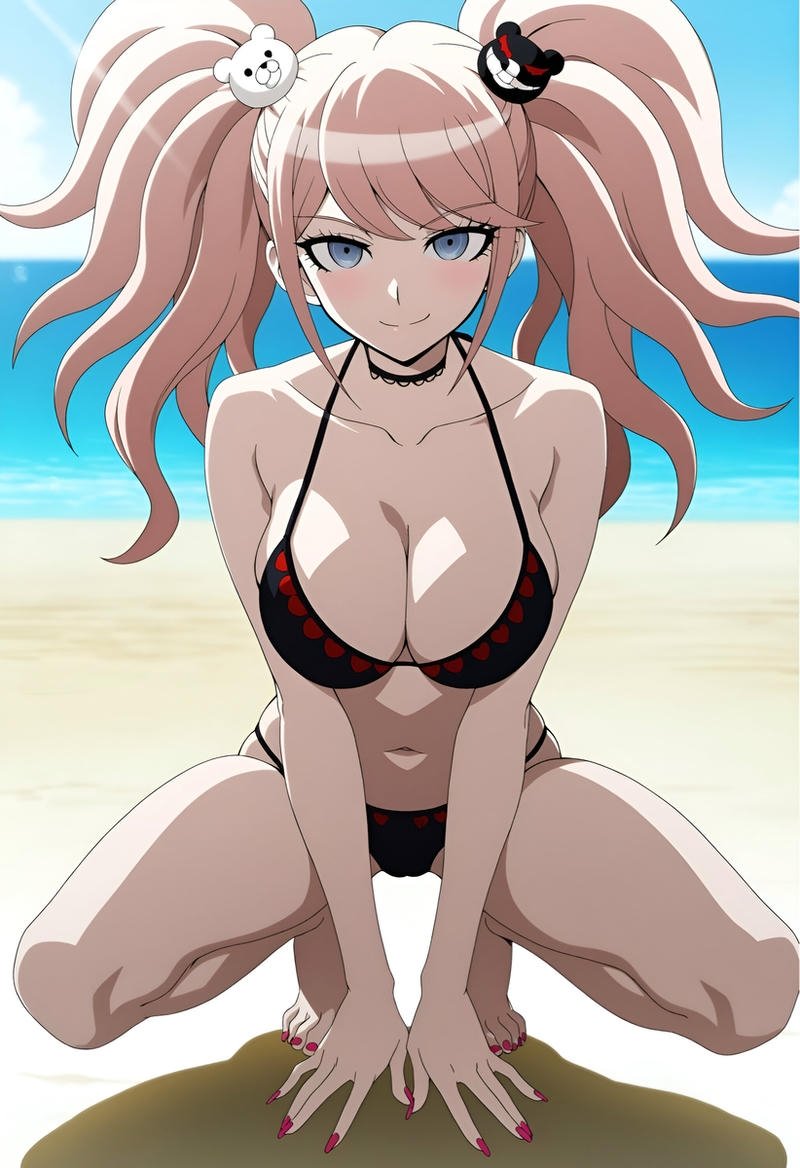 Ảnh gái anime mặc bikini ướt át