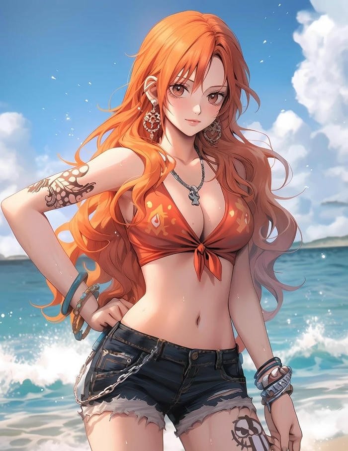 Ảnh gái anime mlem mặc bikini cực nóng bỏng