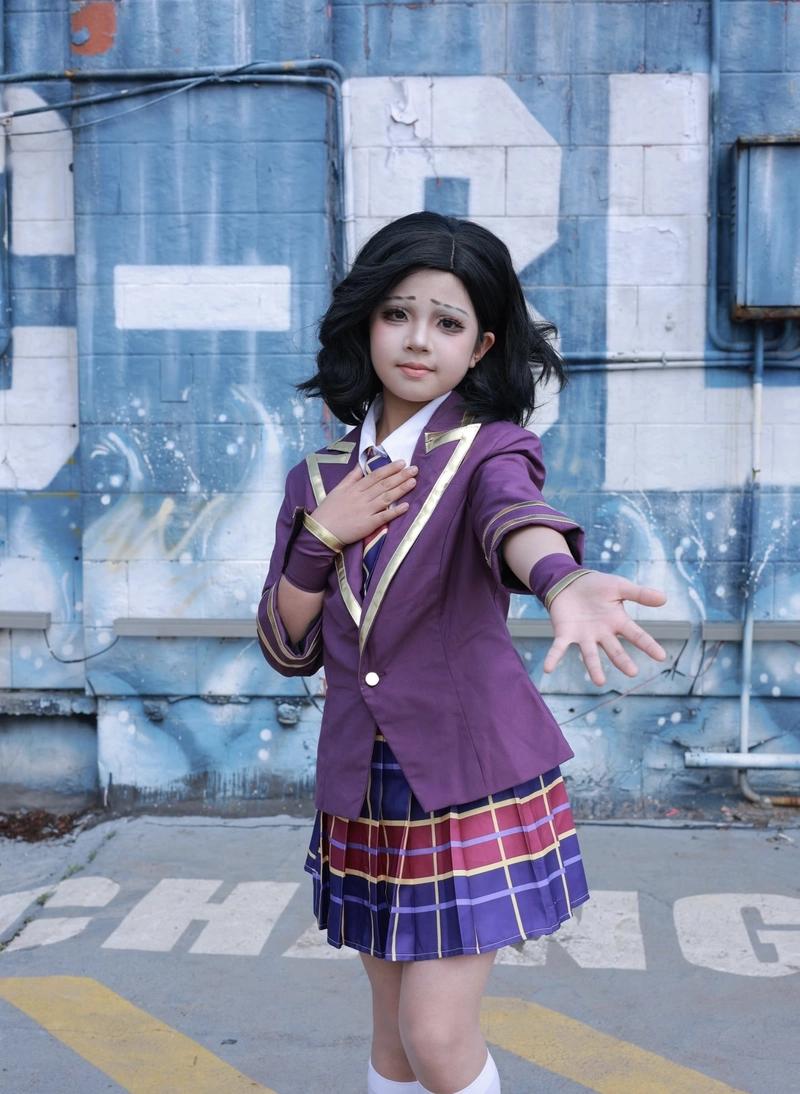 Ảnh gương mặt cosplay nữ sinh rõ từng chi tiết nhẹ nhàng